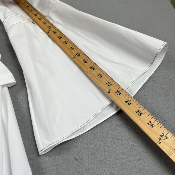 Rosie Assoulin Unella Dress Women’s 2 White Midi Convertible Bell Collared‎ - Picture 10 of 16